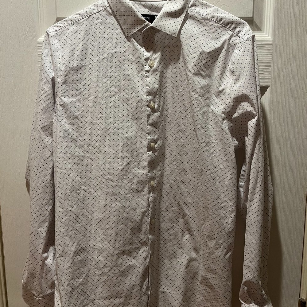 J Ferrar Stretch Slim Fit Men's Dress Shirt